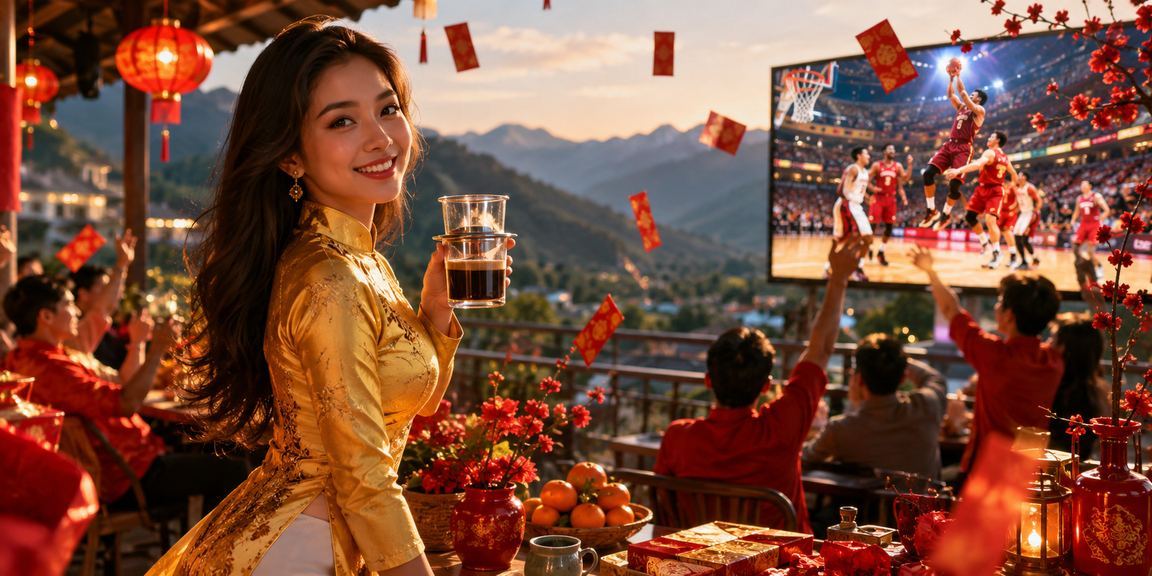 Cổ động viên xem bóng rổ và đặt cược tại Sapa